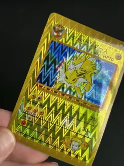 Pokemon TCG Lt. Surge's Jolteon 135 Gym Japanese Holo bootleg sticker zig zag - Image 4
