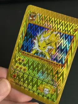 Pokemon TCG Lt. Surge's Jolteon 135 Gym Japanese Holo bootleg sticker zig zag - Image 5