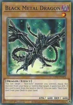 Black Metal Dragon - LDS1-EN008 - Common - 1st Edition - Lightly Played - Image 1