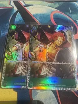 2x One Piece TCG Shanks ST16-004 Super Rare Foil Near Mint English - Image 1