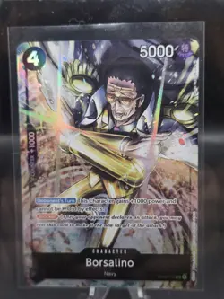 Borsalino OP02-114 Alt Art Super Rare -Paramount War- ONE PIECE TCG NM ENGLISH - Image 1