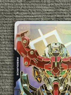 Gundam TCG Card Game Dual Impact Foil Resource GD02 R-015 C++ GQuuuuuuX Gundam - Image 3