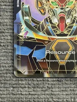 Gundam TCG Card Game Dual Impact Foil Resource GD02 R-015 C++ GQuuuuuuX Gundam - Image 5