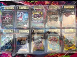 Pokemon Tcg Graded Card Lot Beckett All Gem Mint SARs Lot # 37 - Image 1