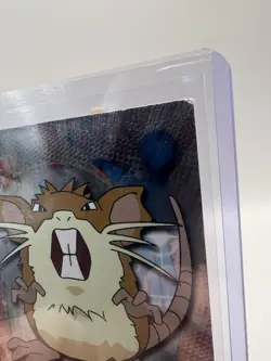 Raticate #20 Topps TV Animation Edition Blue Label Holo Pokemon Card - LP/MP - Image 4