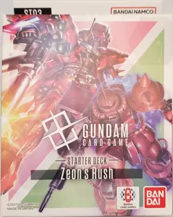 Bandai Gundam Card Game TCG Starter Deck: [ST03] Zeon's Rush New Sealed - Image 1