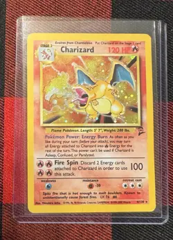 Pokemon TCG Charizard Base Set 2 Holo Rare Card 4/130 MP Condition - Image 2