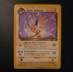 Dark Jolteon 38/82 Uncommon Non Holo Team Rocket Pokemon Card - Image 1