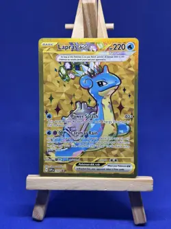 Pokemon Card Lapras EX SVP 164 Terapagos UPC Black Star Promo Near Mint - Image 1