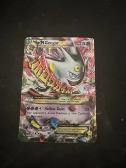 Pokemon TCG M Gengar EX XY166 Mega Promo EX Holo Foil card - Image 1
