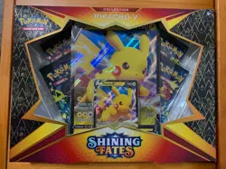 Pokemon Trading Card Game Shining Fates Pikachu V Collection Box - Image 1