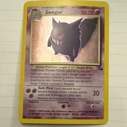 Pokemon Gengar 5/62 Fossil Holo Card 1999 WOTC Unlimited NM - Image 1