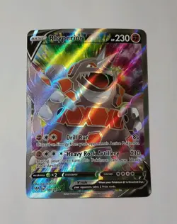 Rhyperior V 181/189- Darkness Ablaze - Full Art Ultra Rare Pokemon Card - Image 1
