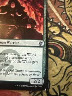 Mtg Magic Khans Tarkir Heir Of The Wilds Twisted Miscut Misprint Card - Image 3