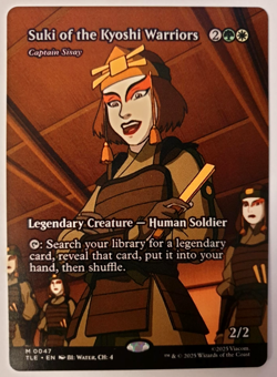 Suki of the Kyoshi Warriors - Borderless Mythic - MTG Avatar TLE - 0047 NM - Image 1