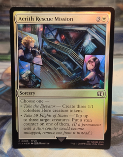 MTG Final Fantasy FFVII Aerith Rescue Mission Foil 0005 Common Sorcery White 3W - Image 1
