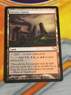 D1155 MAGIC GATHERING SHADOWMOOR GRAVEN CAIRNS #272 HP-DMG R MTG - Image 1