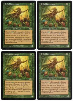 Tribal Forcemage x4 4x 2003 Legions PLAYSET Green Rare Creature MTG LP AZ4 - Image 1