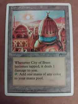 MTG City of Brass - Chronicles - Rare - LP - Magic The Gathering - Image 1