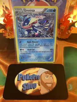 2016 Pokemon XY Black Star Promo Greninja XY162 - LP #20 - Image 1