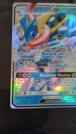 Pokemon Greninja GX 24/131 SM Forbidden Light Ultra Rare Holo 230 HP English - Image 1