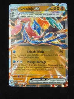 Pokemon TCG Greninja ex 106/167 Twilight Masquerade TWM Double Rare - Image 1