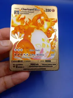 Charizard VMAX HP330 Gold Metal Pokemon Card-Collectible Gift Display！BEST! - Image 4