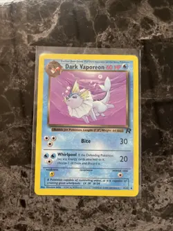 Pokemon TCG Dark Vaporeon Team Rocket 45 Regular Unlimited Uncommon - Image 1