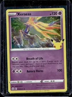 2021 Pokemon SWSH Celebrations Xerneas Holo #012/025 - Image 1