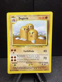 Pokemon TCG - Dugtrio - 19/102 - Rare - Spanish - Base Set [Lightly Played] - Image 1