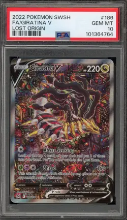 Pokemon Giratina V Lost Origin Full Alt Art #186 PSA 10 Gem Mint - Image 1
