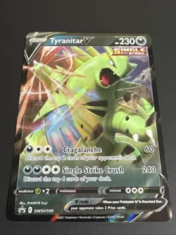 Tyranitar V - Sword & Shield - Battle Styles Swsh109 Promo Pokemon TCG NM - Image 2