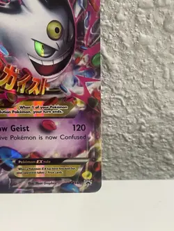 Pokemon Mega M Gengar EX XY166 Full Art Black Star Promo Holo Near Mint - Image 5