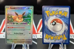 EEVEE 074/131 POKE BALL REVERSE HOLO PRISMATIC EVOLUTIONS POKEMON TCG NM - Image 3
