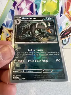 Houndoom 063/131 Pokeball Reverse Holo Pokemon TCG S&V Prismatic Evolutions NM - Image 1