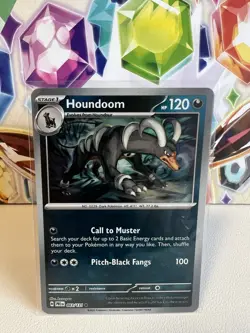 Houndoom 063/131 Pokeball Reverse Holo Pokemon TCG S&V Prismatic Evolutions NM - Image 2