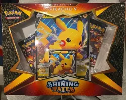 Pokemon TCG: Shining Fates Pikachu V Collection Box Brand New Read Description! - Image 1