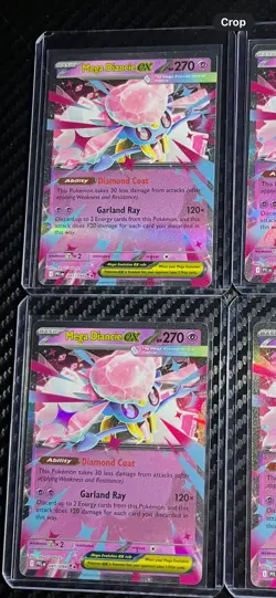 Pokemon Phantasmal Flames Mega Diancie Ex 041/094 Lot Of 4 - Image 2