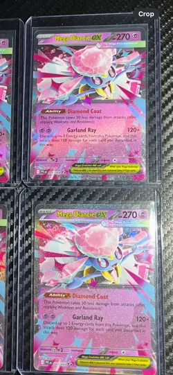 Pokemon Phantasmal Flames Mega Diancie Ex 041/094 Lot Of 4 - Image 3