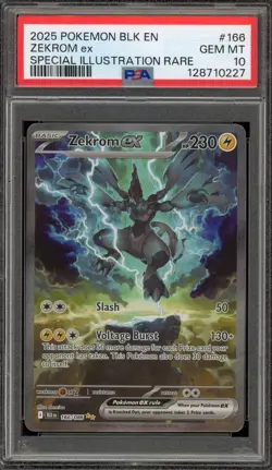 Pokemon Zekrom ex Black Bolt Special Illustration Rare #166 PSA 10 Gem Mint - Image 1