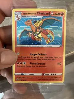 Pokemon TCG Special Delivery Charizard SWSH075 Holo Black Star Promo Sealed - Image 1