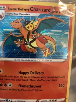 Pokemon TCG Special Delivery Charizard SWSH075 Holo Black Star Promo Sealed - Image 2