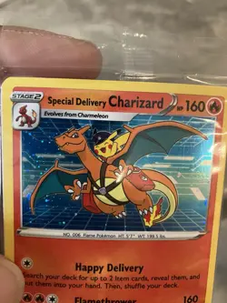 Pokemon TCG Special Delivery Charizard SWSH075 Holo Black Star Promo Sealed - Image 3
