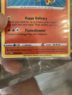 Pokemon TCG Special Delivery Charizard SWSH075 Holo Black Star Promo Sealed - Image 4