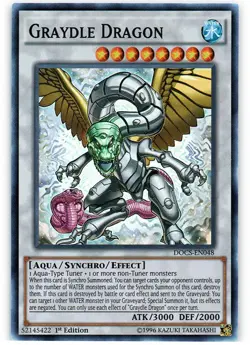 Graydle Dragon - DOCS-EN048 - Super Rare - 1st Edition NM Yugioh Dimension of Ch - Image 1