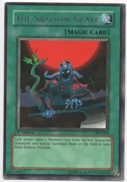 The Shallow Grave Rare 1st Edition PSV-036 Lightly Played Yu-Gi-Oh - Image 1