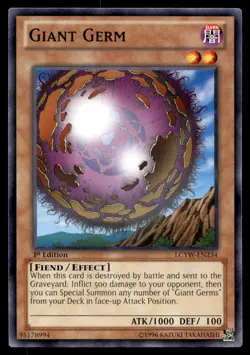 Yu-Gi-Oh TCG #LCYW-EN234 Giant Germ 1st Edition Common NM - Image 1