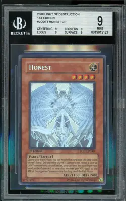 Honest Gr LODT-EN001 Ghost Rare 1st Edition Yugioh BGS 9 Silver *121 - Image 1