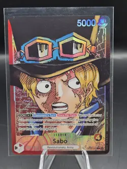 One Piece Awakening of the New Era OP05-001 Leader Sabo ENGLISH Holo ALT ART - Image 1