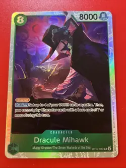 One Piece: Legacy of the Master Dracule Mihawk OP12-030 SR English - Image 1